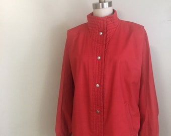 1980s Red Batwing Jacket by Braefair