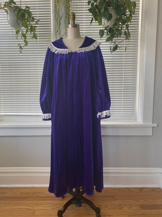 purple dressing gown Amazon.com: BELOF Warm Coral Fleece Ladies' Robe Winter Medium-Length Sexy Bathrobe Padded Thick Flannel Bathrobe Dressing Gown,Purple-Women XL : Clothing, Shoes & Jewelry
