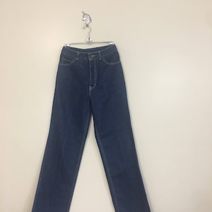 jaren 1980 Calvin Klein donker Denim Jeans hoge taille 28&quot; taille hoog