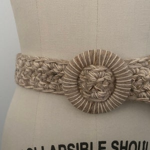 Pasek regulowany Vintage Woven Natural Macrame