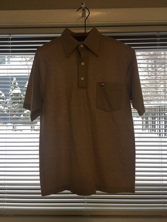 1970s Tan Golf Shirt by Hathaway Golf Classic for… - image 5