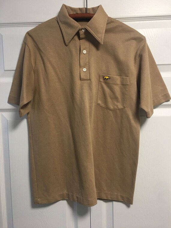 1970s Tan Golf Shirt by Hathaway Golf Classic for… - image 3