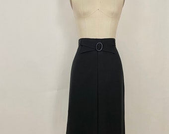 Vintage Black Box Pleated Pencil Skirt • Size 8/10 M