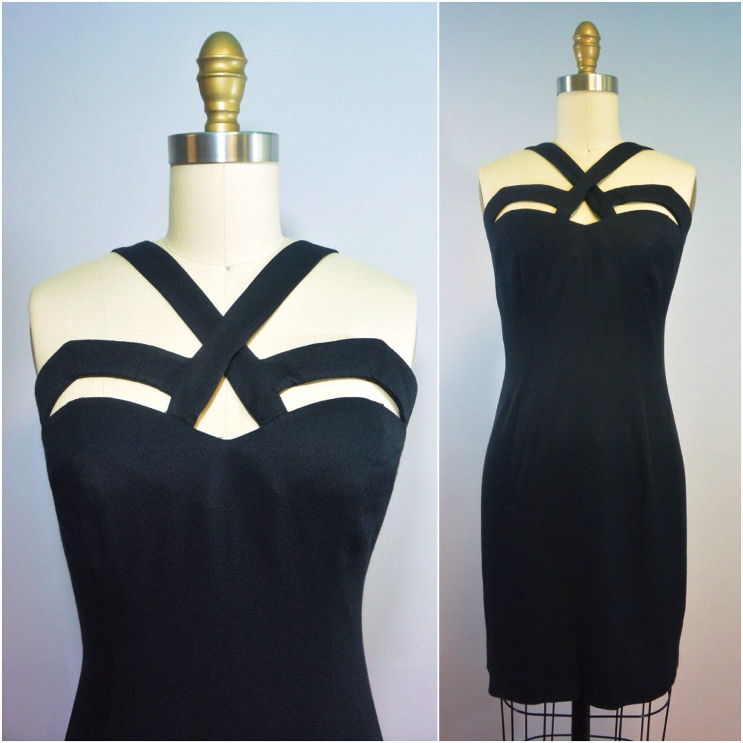 Indecent Proposal Mini Dress | 1990s Vintage Cut Out LBD | Size 3/4 Small -  Etsy, image size:1500x1500