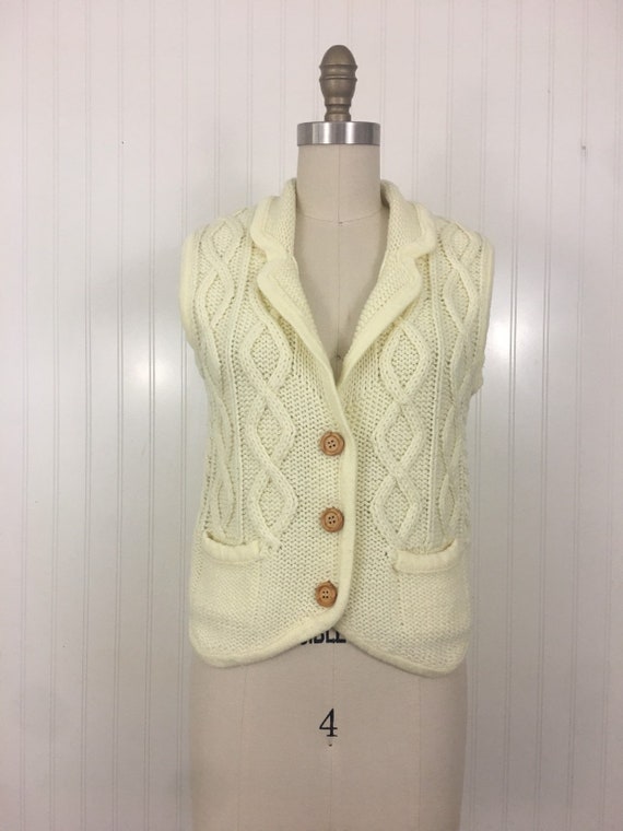 ivory sweater vest