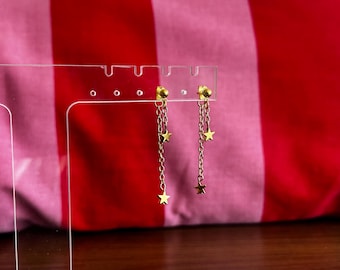 Dainty Gold Star Earrings: Celestial jewelry, statement studs, fairycore, whimsical, astrology