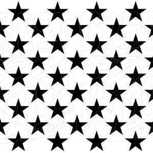 Arquivo SVG para máquinas de corte/impressão etc. - Imagem ajustável das 50 estrelas da bandeira americana da União* Estêncil - Adesivo - Decalque