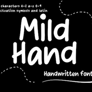 Mild hand-Cute font, Fun Font,digital planner font, Goodnotes font ,Procreate font ,Teacher Font, Student Font, Handwritten, iPad font
