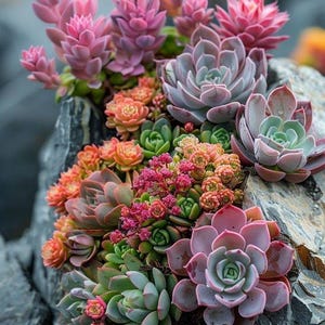 Blooms110 Dachwurz Mix Succulent Cactus 30 Seeds