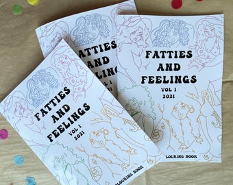 Fatties and Feelings VOL  1 Colouring Book