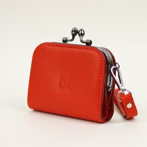 red wallet, High quality full grain leather, Handmade & hand stitched, leather wallet womens