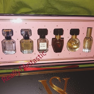 Victoria&#39;s Secret gift set BOMBSHELL Heavenly Tease fragrance women girl body spray, perfume edp, discontinued retired beauty box designer