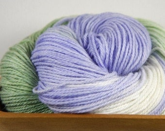 Mint Julep - Angora Rabbit Superwash Merino Wool Yarn -  1.6 oz. Fingering or Sock Weight