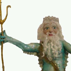 E- Pattern- NEPTUNE, God of the SEA, Poseidon, PATTERN, Cloth doll Workshop, Cloth Doll Projects, Tutorial, by Michelle Munzone