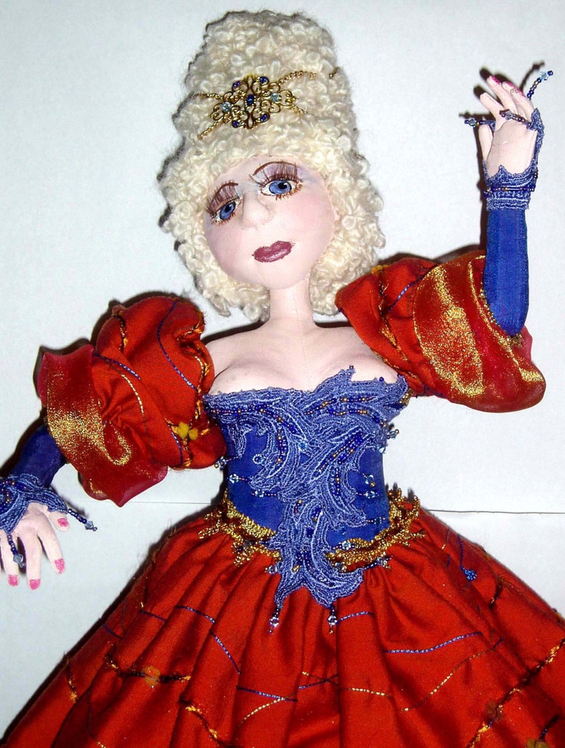 E PATTERN, CONTESSA 56 Cm 22 Tall, Cloth Dolls, Tutorial, Diy, Bambole