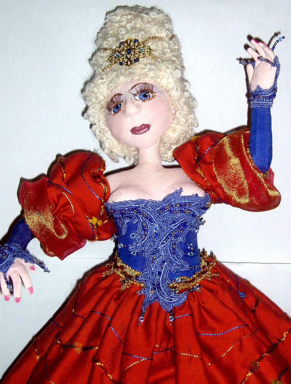 E- PATTERN, CONTESSA - 56 Cm (22") Tall, Cloth Dolls, Tutorial, Diy, Bambole, Michelle Munzone
