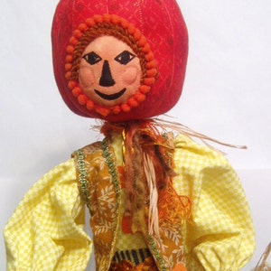 E Pattern HALLOWEEN DOLL, Jack O Pumpkin, Cloth doll, Tutorial, Bambole, textiles, Instructional, michelledolls, DIY, Art Doll, Home Decor image 1