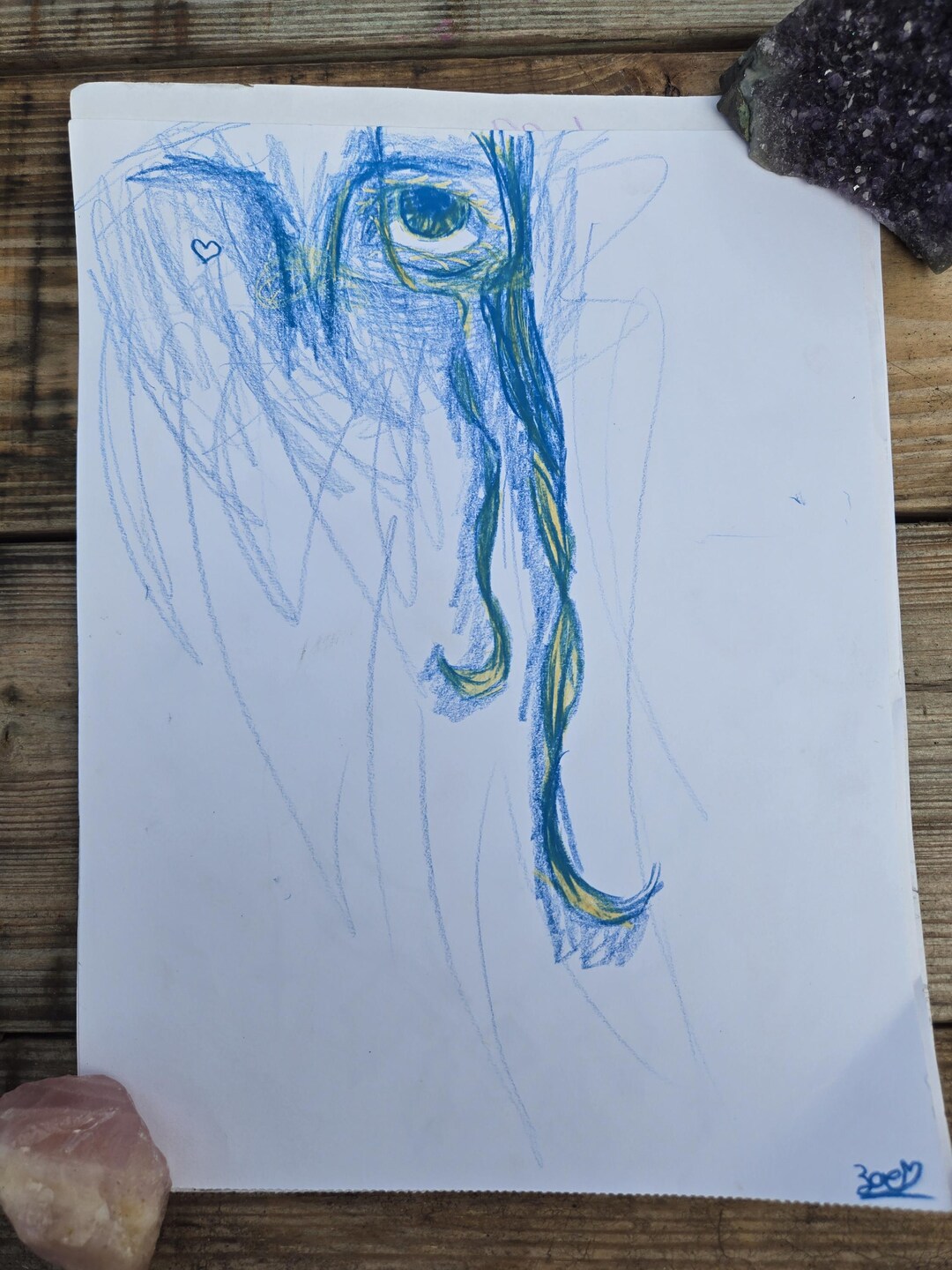 Abstract Eye Drawing by Young Artist | Original Emotional Expression ...