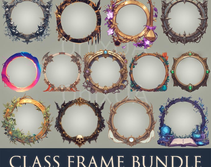 D&D Class Token Frames Bundle: Foundry VTT, Roll20 (PNG, PSD) - Etsy