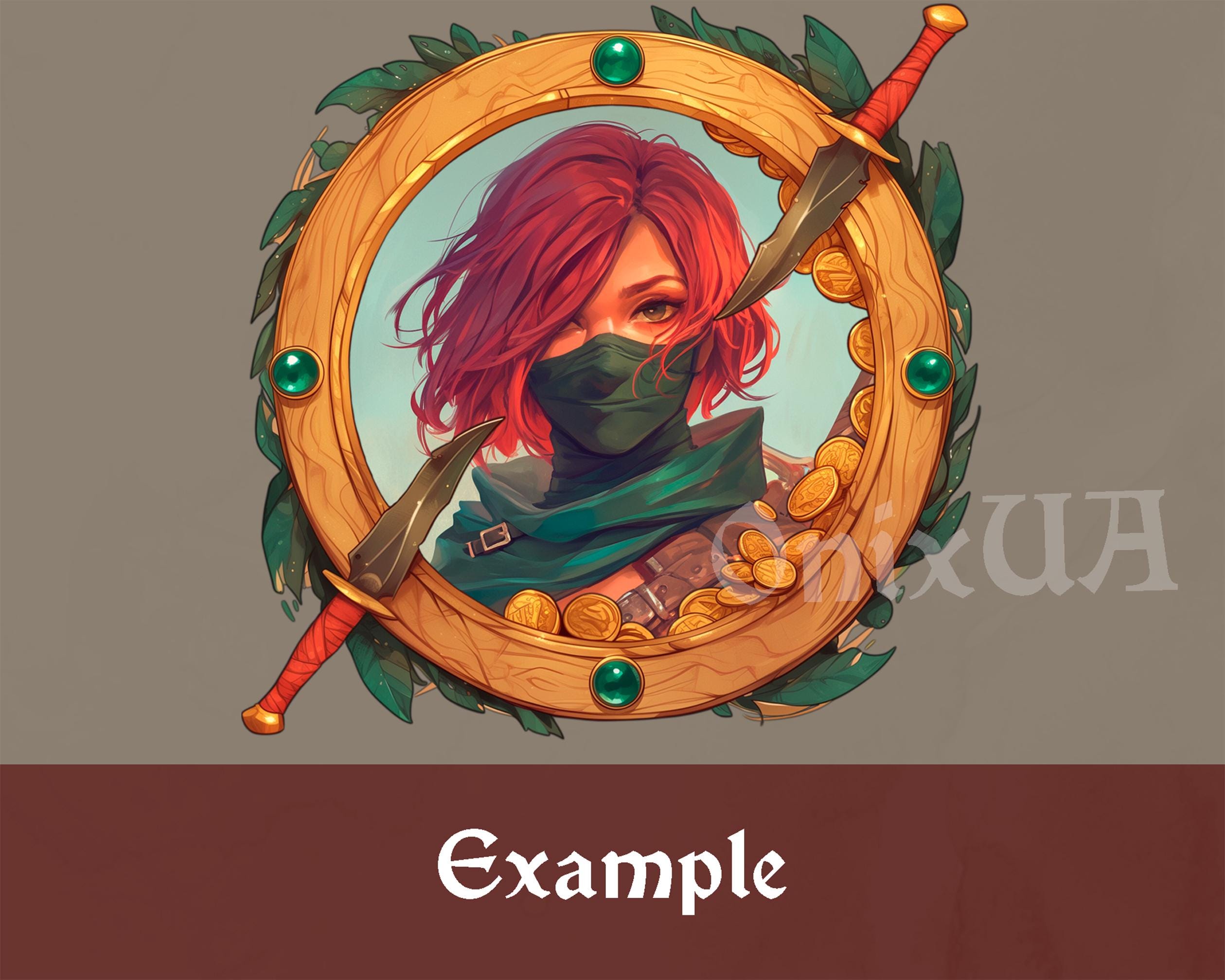 Rogue Bandit Token Frame, D&D Pathfinder Border (digital Download) - Etsy