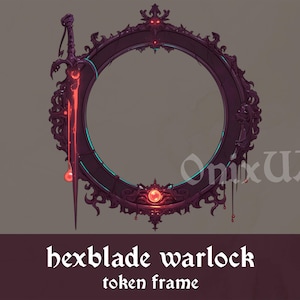 Hexblade Warlock Token Frame | Digital Token Border for D&D and Pathfinder