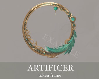 Artificer Steampunk Token Frame: D&D, Pathfinder (Digital Download)