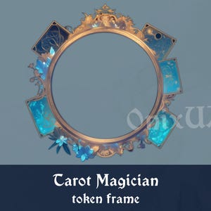 Tarot Magier D&D Token Rahmen. Karten Magier Token Border für Tabletop, Dungeons And Dragons, Pathfinder, etc. ;