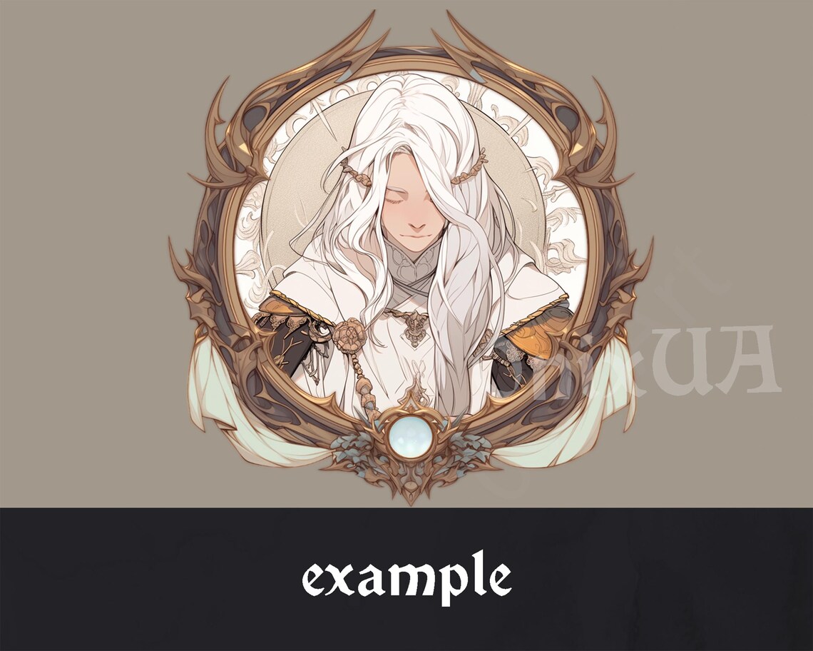 Priest Frame Cleric Token Frame: Holy Priest Border for D&D, Pathfinder (digital ...