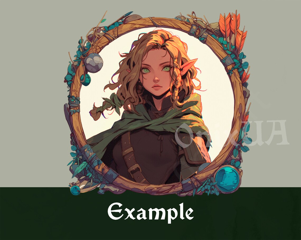 Ranger D&D Token Frame. Digital Token for Tabletop, Dungeons and ...