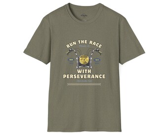 Run The Race With Perseverance Unisex Softstyle T-Shirt