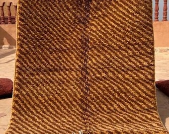 Custom Beni Ourain Brown Rug – Hand-Knotted Moroccan Wool Rug