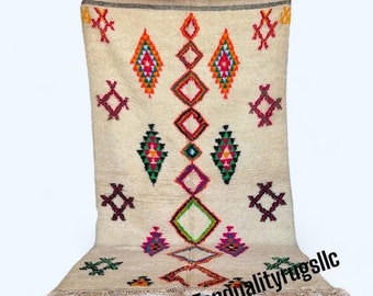 Custom COLORFUL MORROCAN RUG, Moroccan Rug, High Quality Wool Rug, Cozy Handmade Area Rug, Unique Piece of Art for Your Home Decor.