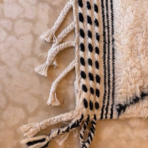 Custom Beni Ourain Rug, Moroccan Wool Rug, Berber Carpet, Area Rug, Custom Rug, Living Room Rugs, Handmade Rug, aesthetic Rug decor, Striped zdjęcie 6