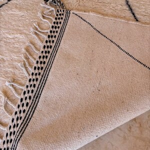 Custom Beni Ourain Rug, Moroccan Wool Rug, Berber Carpet, Area Rug, Custom Rug, Living Room Rugs, Handmade Rug, aesthetic Rug decor, Striped zdjęcie 10