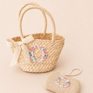 Liberty London Initial Straw Bag & Purse