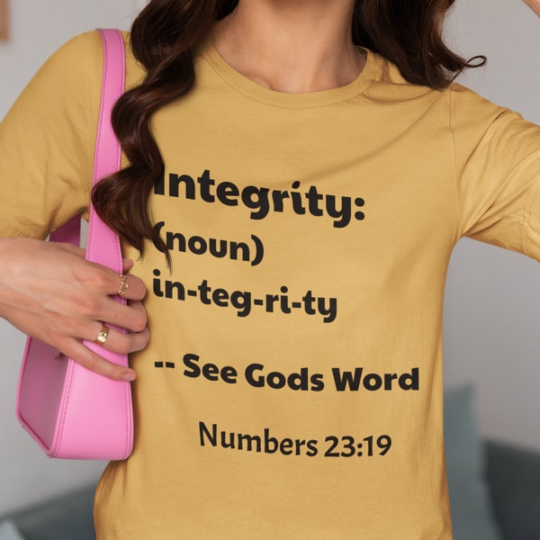 Integrity Shirt, Integrity See Gods Word T-Shirt, Gods Word, Religious Apparel