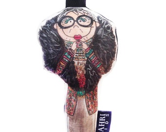 Mini Iris Doll Bag Charm, plush, fashion icon, keychain