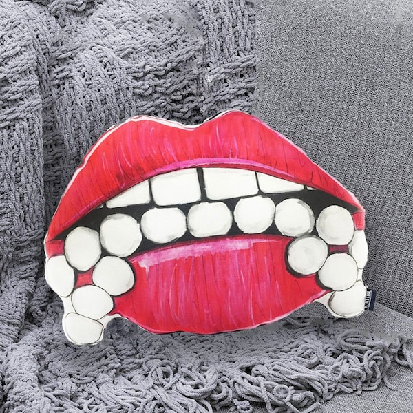 Lips Pillow Etsy