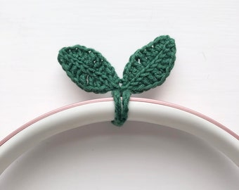 Crochet Sprout Handmade Gift Idea for Friend Cute Headphone Decor Crochet Bookmark