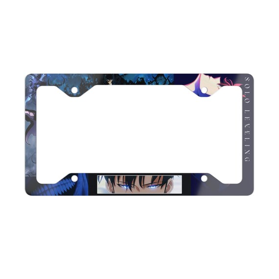 Anime Metal License Plate Frame: Customizable Car Bumper Accessory