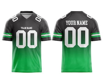 Aangepaste voetbaltrui voor heren dames teamuniform, gepersonaliseerde jersey met teamnaamnummer, veelkleurige sublimatie voetbaltrui