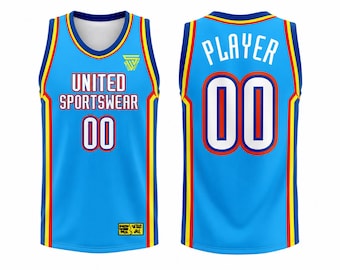 Custom Basketball Jersey Fully Personalized - Name Number Team Logo Basketball Jerseys for Basketball Fans Lovers Adult Youth gift