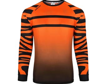 Voetbalkeepersshirt met elleboogbescherming en lange mouwen.