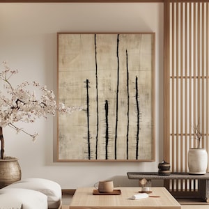 Wabi Sabi Interior Wall Art / Japandi design / Minimalist Painting / Beige Abstract Art / Modern Wall Decor / Digital Printable Art