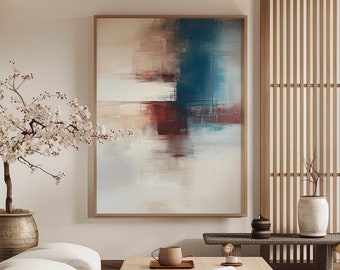 Wabi Sabi Wall Art / Japandi design / Abstract Wall Art / Neutral Scandinavian Decor / Beige Tones / Digital Printable Art