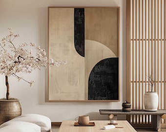 Wabi Sabi Wall Art / Japandi design / Neutral Scandinavian Decor / Beige Tones / Modern Wall Decor / Digital Printable Art