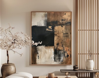 Wabi Sabi Wall Art / Japandi design / Neutral Scandinavian Decor / Beige Tones / Modern Wall Decor / Digital Printable Art