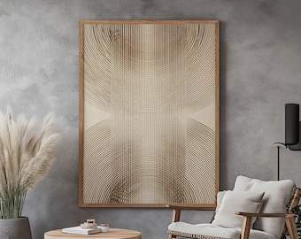 Wabi Sabi Abstract Beige Wall Art, Japandi Modern Decor (Digital Download)
