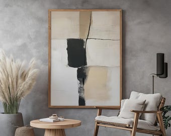 Wabi Sabi Wall Art /  Abstract Wall Decor / Japandi design / Neutral Scandinavian Decor / Beige Tones / Digital Printable Art