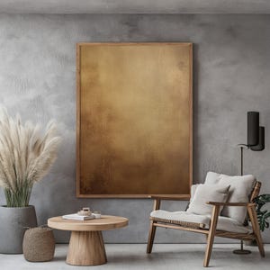 Wabi Sabi Interior Wall Art / Japandi Design / Abstract Large Wall Art / Beige and Brown / Modern Decor / Digital Printable Art